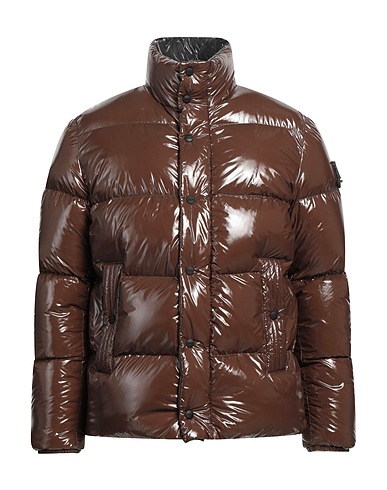 HERNO COATS & JACKETS Brown 100% Polyamide, Goose down