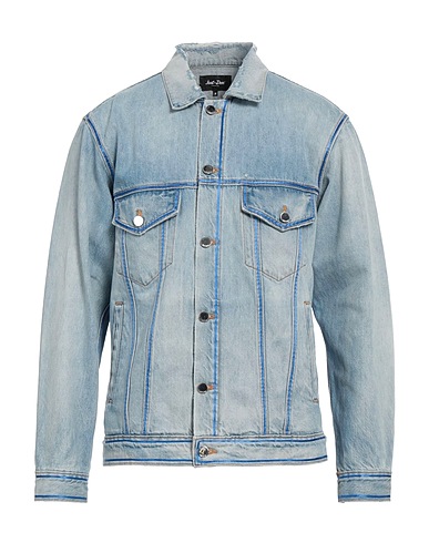 JUST DON Denim jacket Blue 100% Cotton