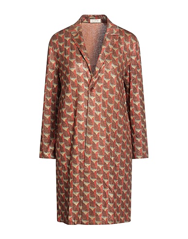 SIYU Full-length jacket Brown 75% Viscose, 13% Polyamide, 12% Polyester