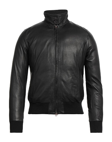STEWART Shell  jacket Black Lambskin
