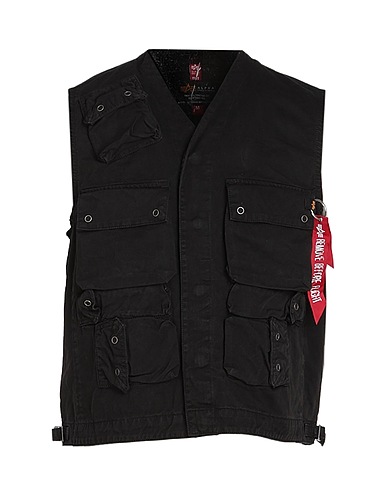 ALPHA INDUSTRIES Jacket Black 100% Cotton