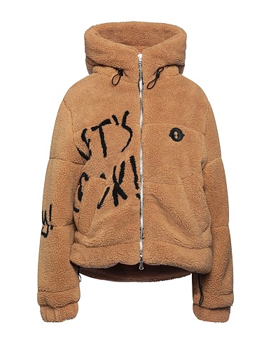 OTTOD'AME Teddy Coat Sabbia 54% Acrilico, 46% Poliestere
