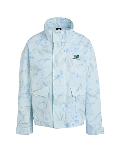 NEW BALANCE Activewear Essentials Bloomy Jacket Sky blue 97% Cotton, 3% Elastane
