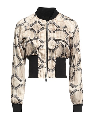 GAëLLE Paris Jacket Beige 100% Polyester, Cotton, Elastane