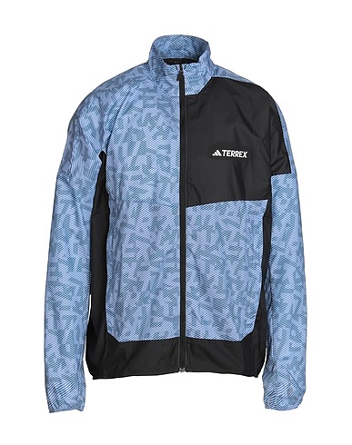 ADIDAS Jacket TERREX TRAIL RUNNING WIND JACKET
 Light blue 100% Recycled polyester
