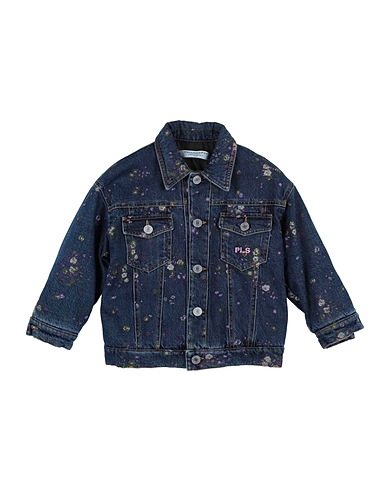 PHILOSOPHY di LORENZO SERAFINI Denim jacket Blue 100% Cotton, Polyester, Polyamide, Elastane