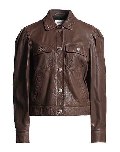 MARANT ÉTOILE Jacket Dark brown 100% Lambskin