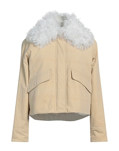 DURAZZI Double breasted pea coat Beige 71% Cotton, 29% Polyamide