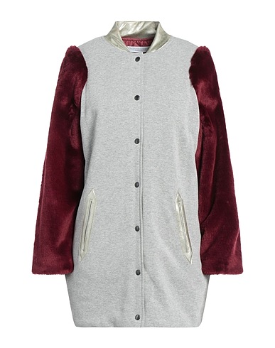 ELEONORA AZZOLINA Coat Grey 80% Cotton, 20% Polyester