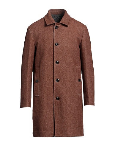 OUT/FIT Coat Brown 49% Wool, 22% Acrylic, 21% Polyester, 8% Polyamide