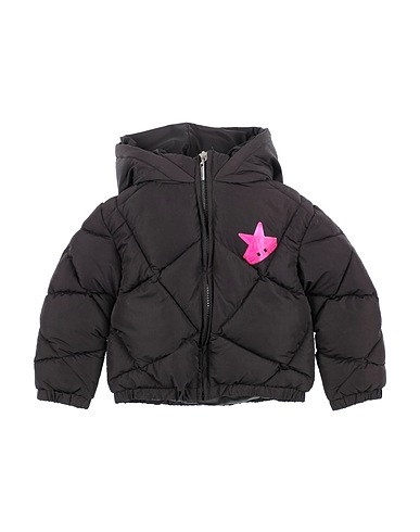 MARC ELLIS Shell jacket Black 97% Polyester, 3% Viscose