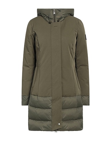 DEKKER Shell  jacket Military green 91% Polyamide, 9% Elastane