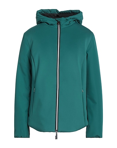 SUNS BOARDS Jacket Emerald green 95% Polyester, 5% Elastane