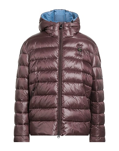BLAUER. Shell  jacket Chocolate brown 100% Polyamide