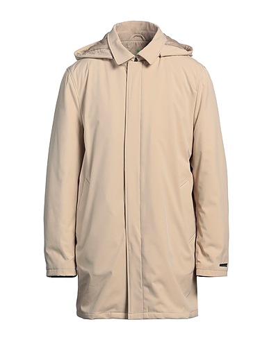 MANUEL RITZ Coat Beige 88% Polyester, 12% Elastane