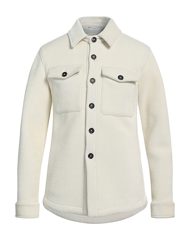 MANUEL RITZ Camisa lisa Marfil 38% Viscosa, 30% Acrílico, 16% Poliéster, 14% Lana Virgen, 2% Elastán
