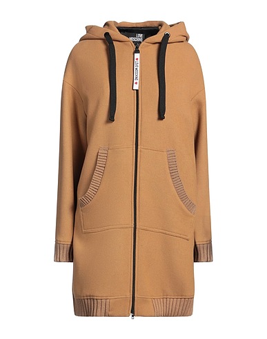 LOVE MOSCHINO Coat Camel 78% Virgin Wool, 22% Polyamide, Viscose, Wool, Cashmere