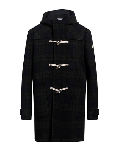 MANUEL RITZ Coat Dark green 60% Polyester, 25% Acrylic, 12% Virgin Wool, 3% Elastane