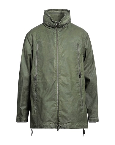 PREMIATA Coat Military green 94% Cotton, 6% Elastane