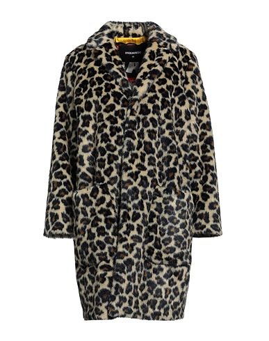 DSQUARED2 Teddy Coat Beige 70% Modacrylic, 15% Acrylic, 15% Polyester, Viscose