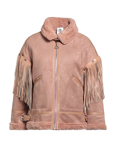 LE VOLIÈRE Teddy Coat Blush 100% Plush fabric