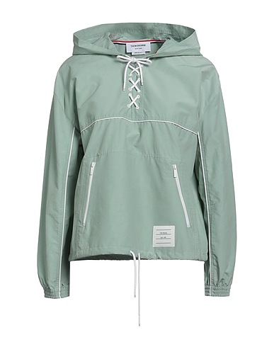 THOM BROWNE Jacket Sage green 62% Cotton, 38% Nylon