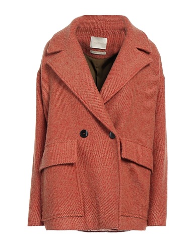 MOMONÍ Coat Rust 60% Virgin Wool, 16% Acrylic, 12% Mohair wool, 12% Polyamide