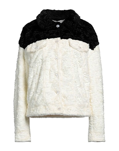 SRVZ CLUB Giubbotto Avorio 70% Modacrilico, 30% Poliestere, Cotone