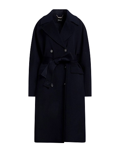 BLUMARINE Coat Midnight blue 80% Wool, 20% Polyamide