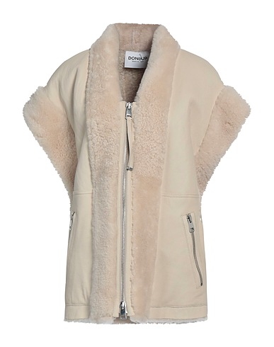 DONDUP Coat Ivory 100% Lambskin