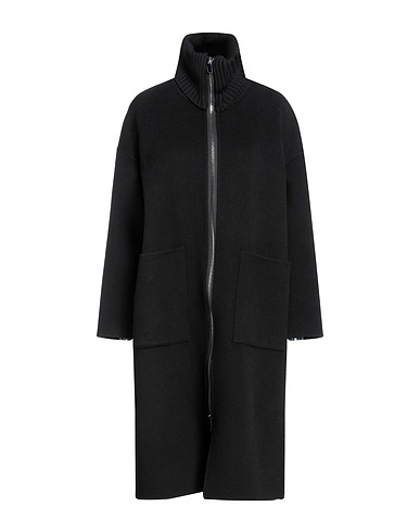 ALPHA STUDIO Coat Black 100% Wool