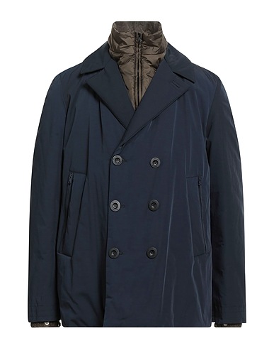 PALTÒ Shell jacket Navy blue 57% Polyester, 43% Cotton