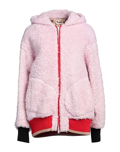 MARNI Teddy Coat Light pink 55% Virgin Wool, 30% Mohair wool, 15% Polyamide, Elastane