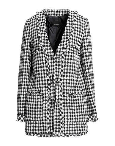 PINKO Full-length jacket White 65% Cotton, 22% Polyester, 7% Acrylic, 3% Polyamide, 3% Viscose