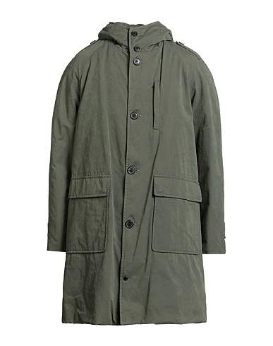PALTÒ Cappotto Verde militare 45% Cotone, 39% Poliestere, 16% Poliammide, Lana, Nylon