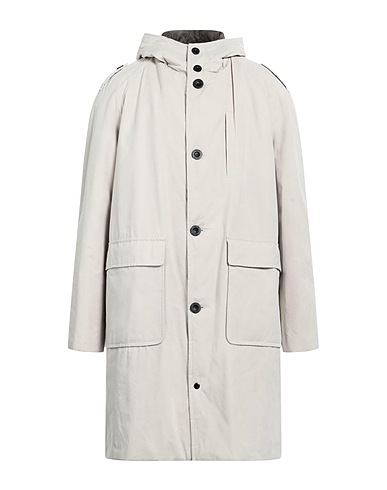 PALTÒ Coat Light grey 45% Cotton, 39% Polyester, 16% Polyamide, Wool, Nylon
