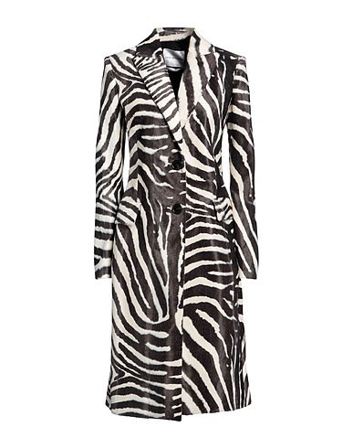 ANNA MOLINARI BLUMARINE Coat Ivory 64% Cotton, 36% Viscose