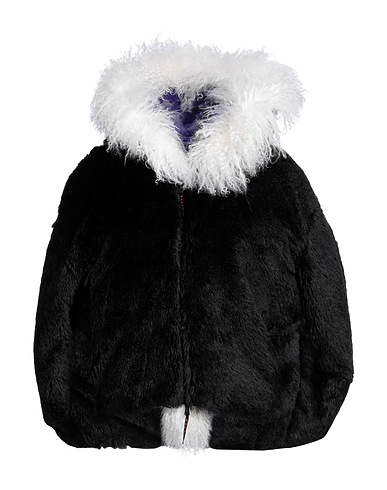 MARNI Cloak Black 72% Mohair wool, 28% Cotton, Polyamide, Polyurethane, Polyester
