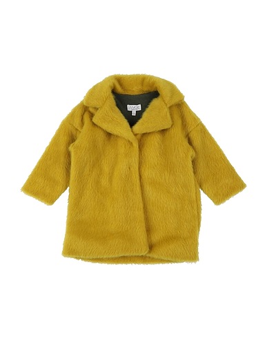 MAGIL Teddy Coat Mustard 66% Acrylic, 34% Polyamide, Cotton, Elastane, Synthetic fibers