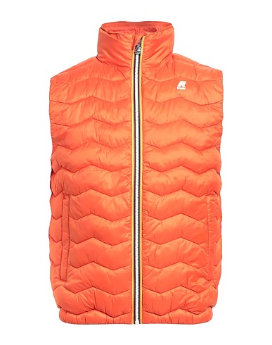 K-WAY Shell jacket Orange 52% Polyamide, 48% Recycled polyamide