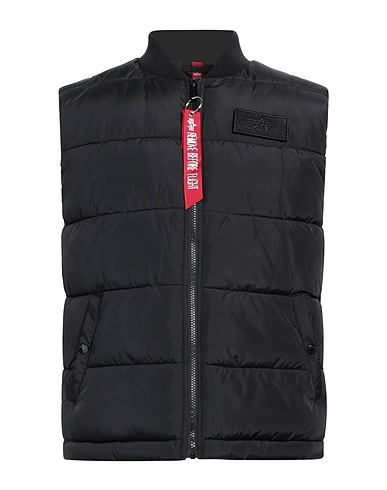 ALPHA INDUSTRIES Shell jacket Black 100% Polyester