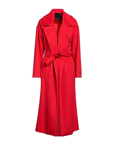 YES LONDON Cappotto Rosso 91% Poliestere, 9% Viscosa