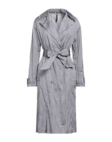MANILA GRACE Double breasted pea coat Grey 93% Polyester, 7% Metal