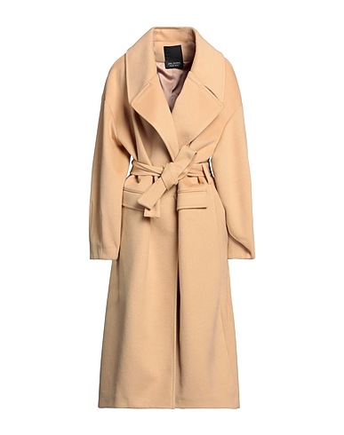 YES LONDON Coat Camel 91% Polyester, 9% Viscose