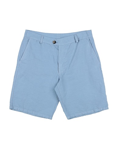 DAL LAGO Shorts & Bermuda Sky blue 55% Cotton, 45% Hemp