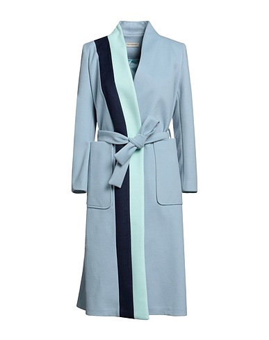 YES LONDON Cappotto Celeste 91% Poliestere, 9% Viscosa