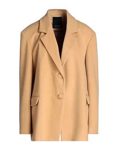 YES LONDON Cappotto Cammello 91% Poliestere, 9% Viscosa