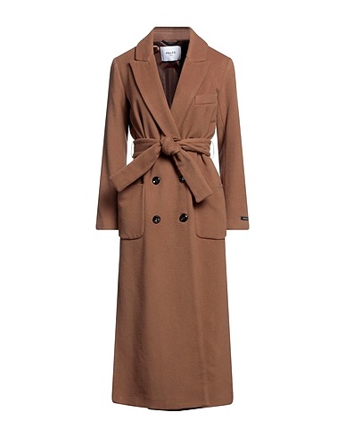 PALTÒ Coat Brown 75% Virgin Wool, 20% Polyamide, 5% Cashmere