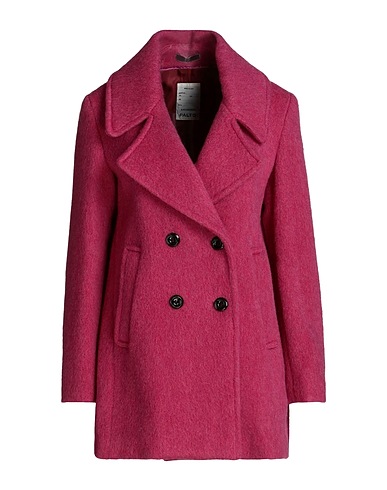 PALTÒ Coat Magenta 100% Virgin Wool