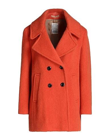 PALTÒ Coat Orange 100% Virgin Wool
